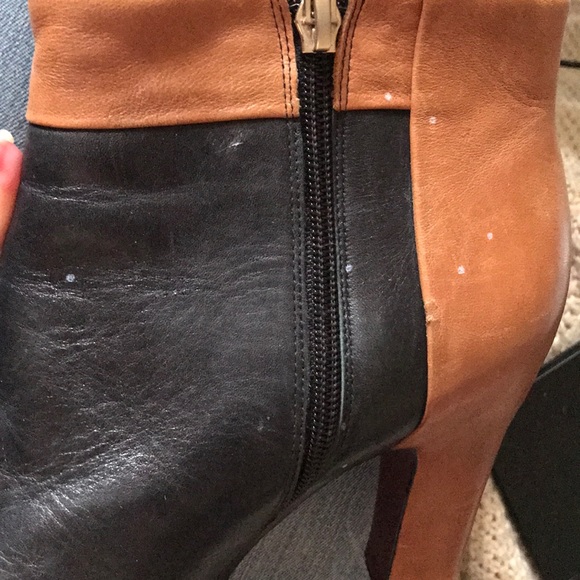 Sam Edelman Shay Two Tone Heeled Booties - Picture 8 of 8
